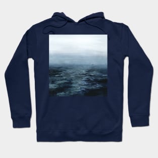 Sea fog - watercolor painting Hoodie